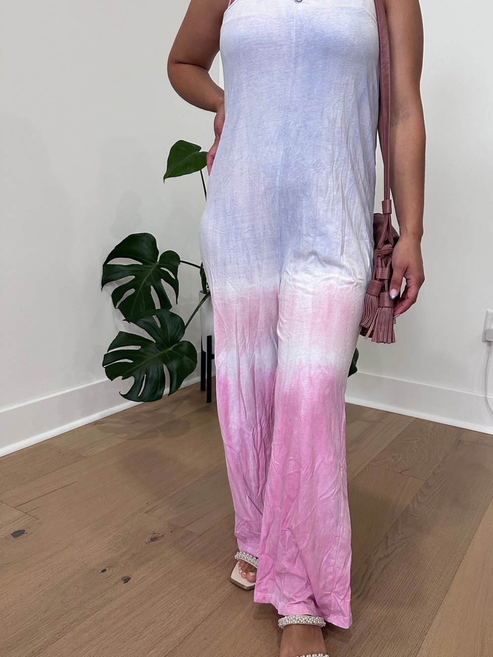 Pink Ombre Tie-Dye Jumpsuit